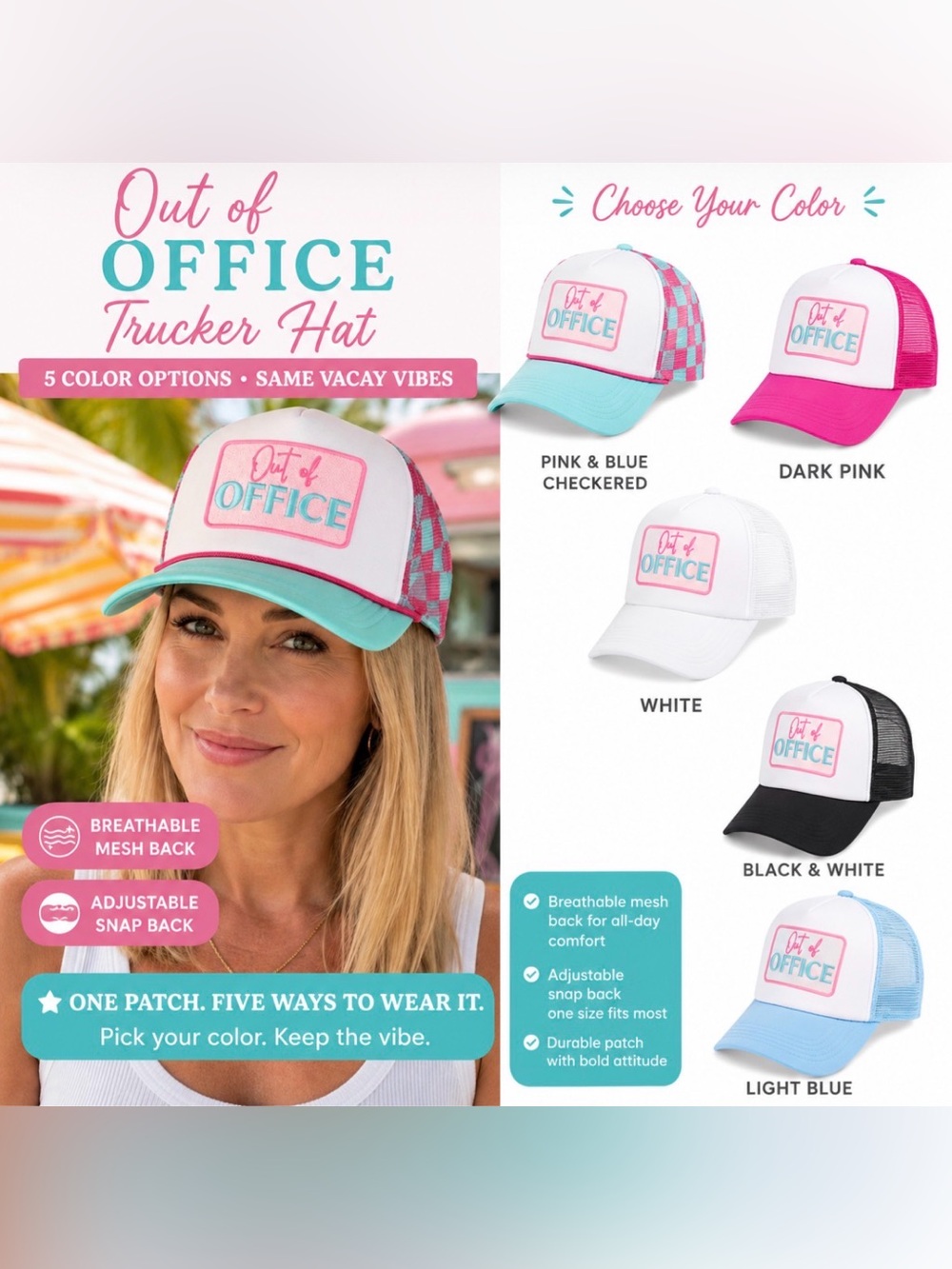 Out of Office Trucker / SnapBack hat